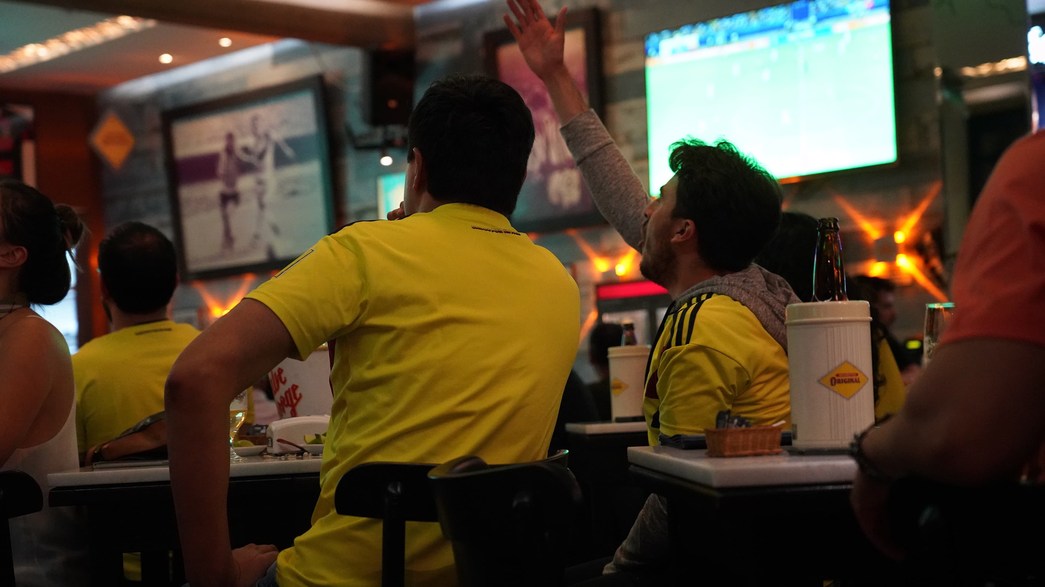Football fans watching Copa America 2019