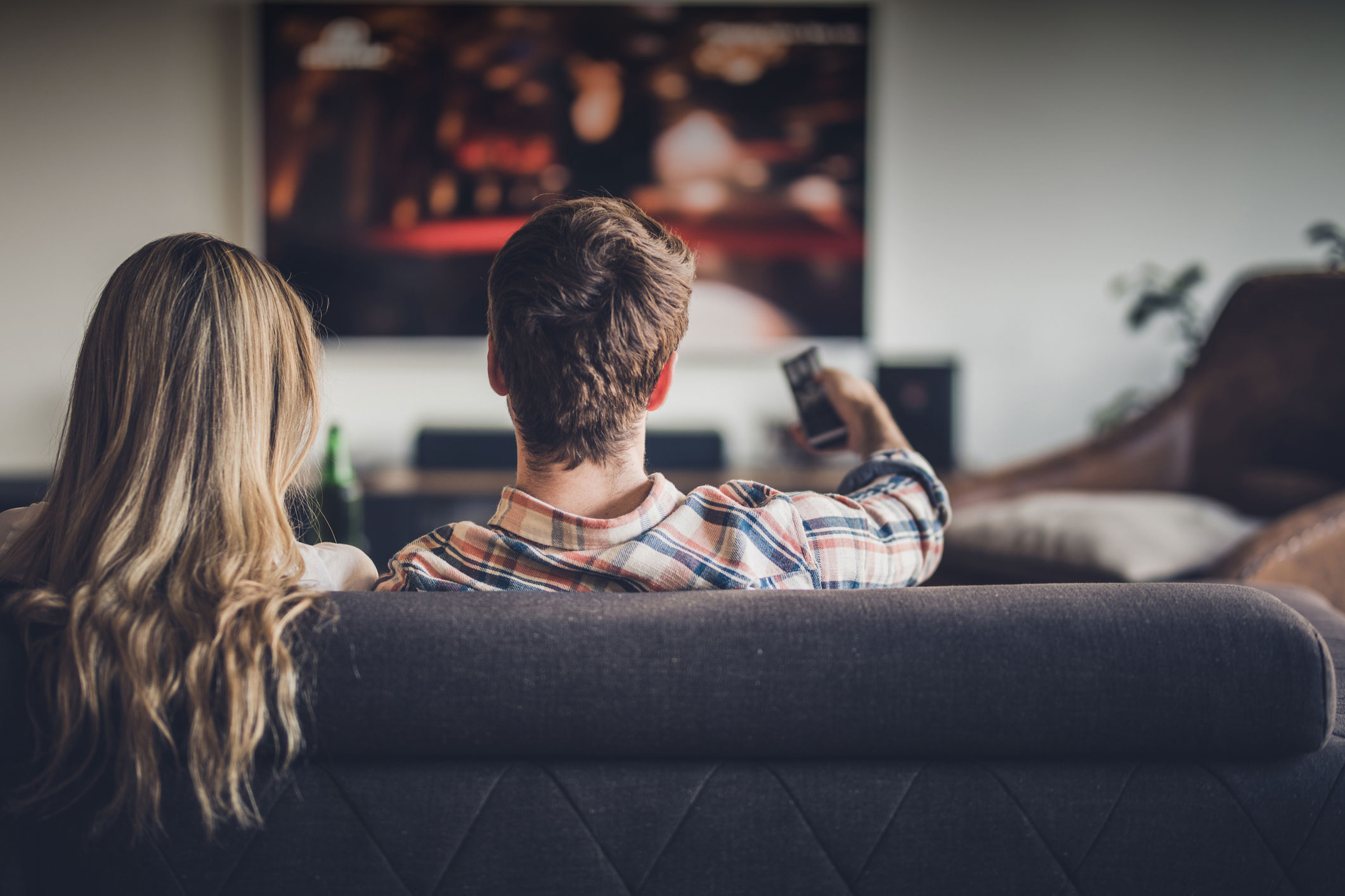 Couple Watching tv