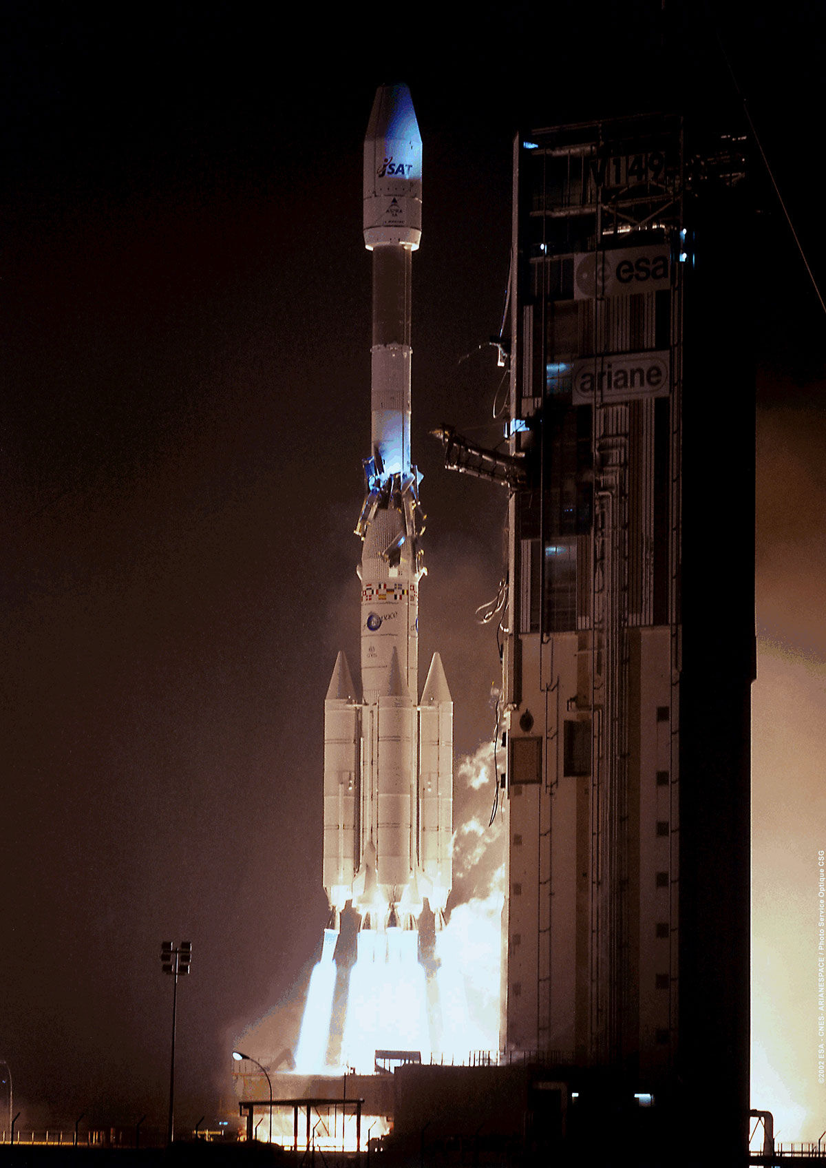 Astra 3A launch