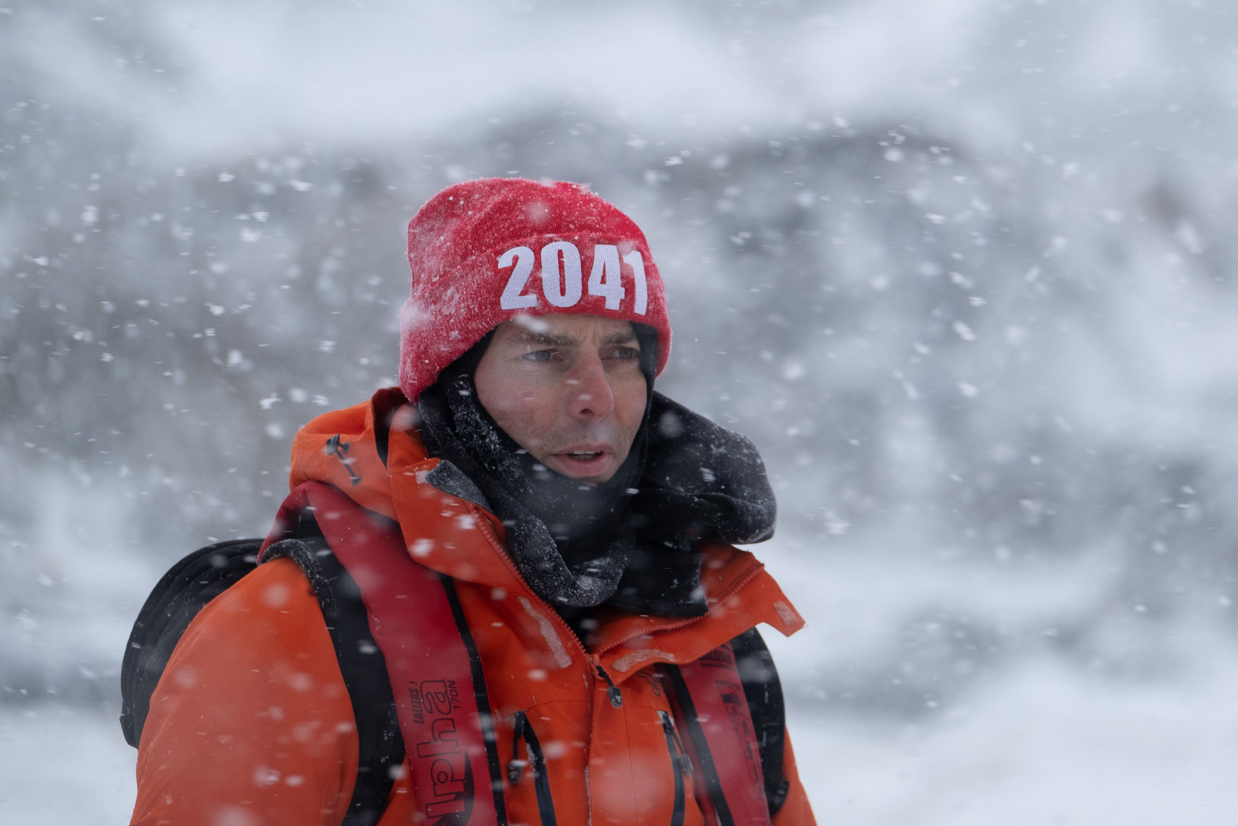 Gez standing in snowy environment