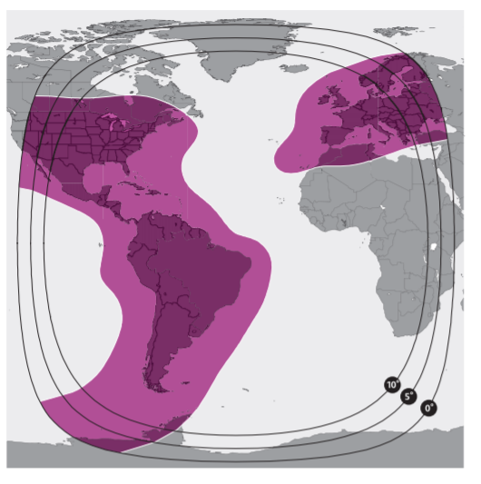 SES-6 C-Band Coverage