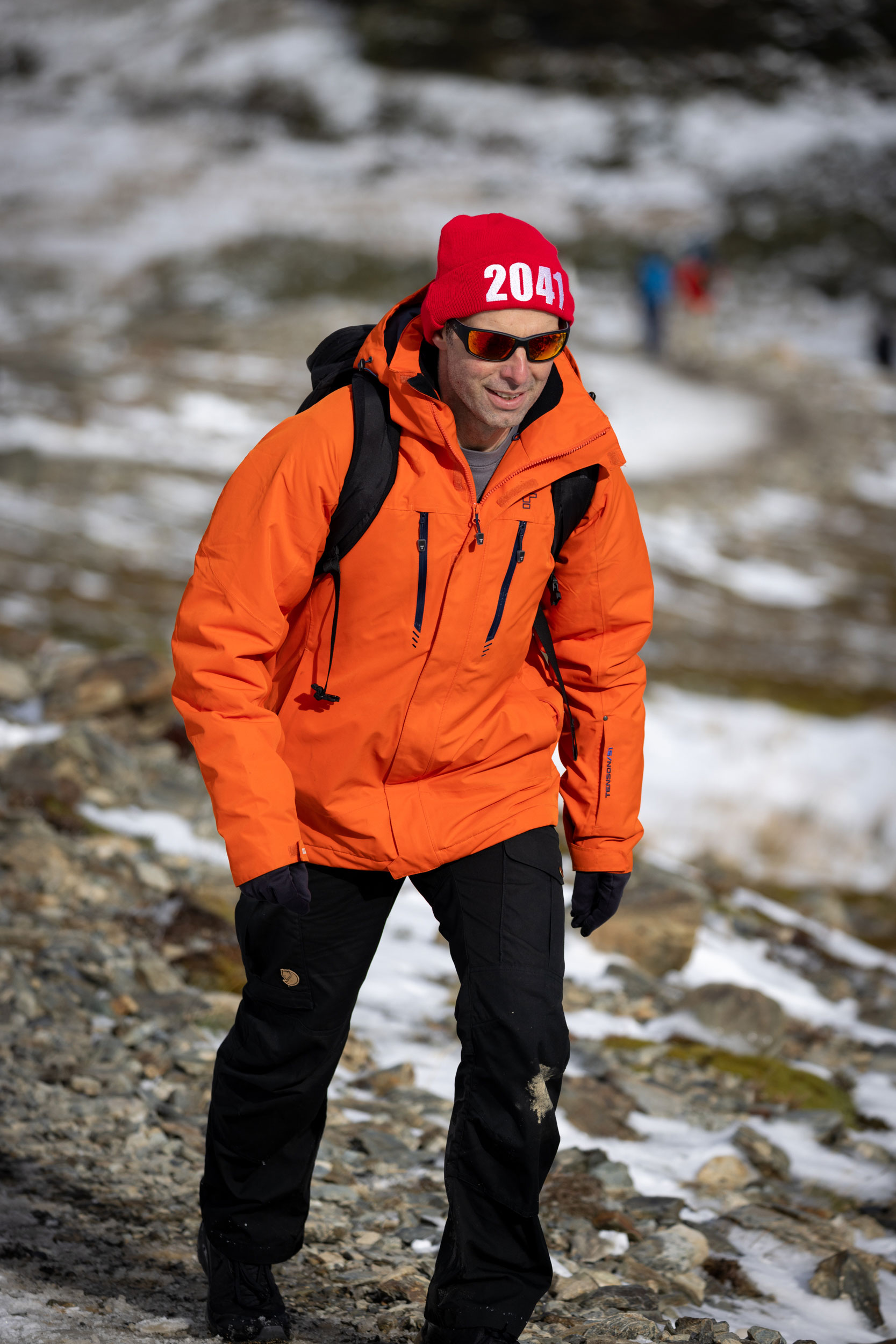 Gez walking on snowy terrain