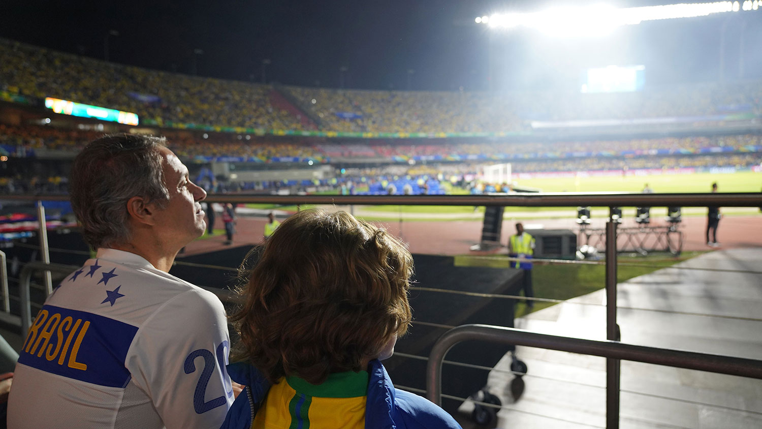 Football fans ready to watch the opening game of Copa America 2019