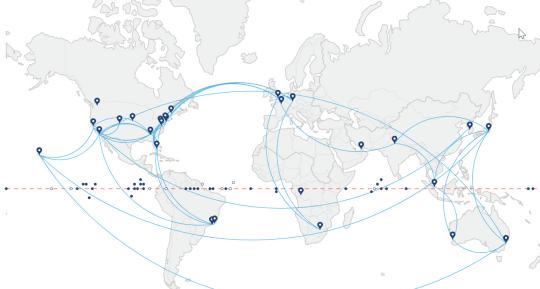 Intelsat Network map