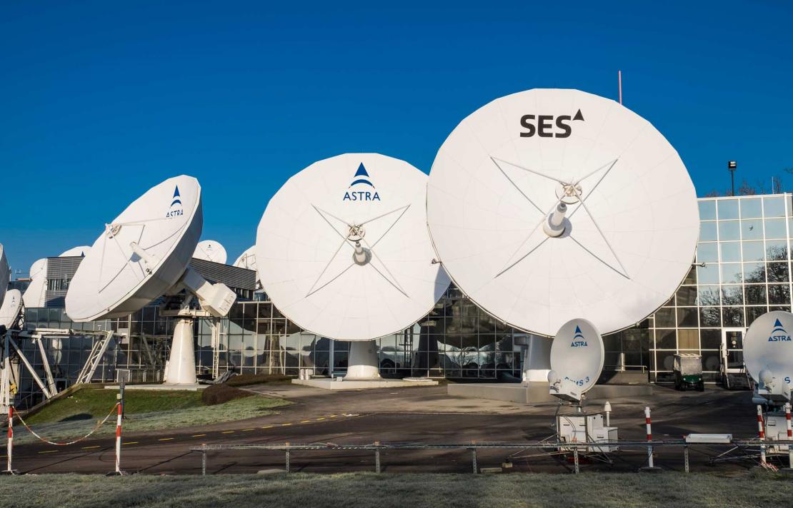 SES antennas