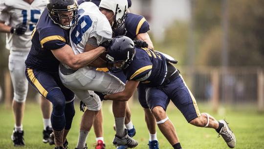 American football match