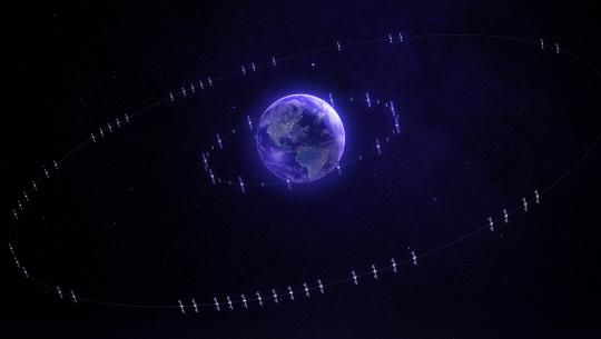 Image of LATAM GEO orbiting earth.
