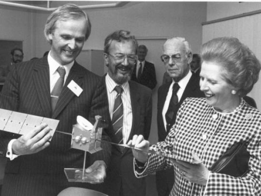 Margaret Thatcher visits Betzdorf