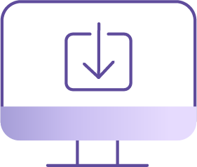 Ad insertion symbol showing a downward arrow on a screen.