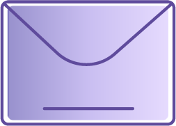 Icon of an unread email 