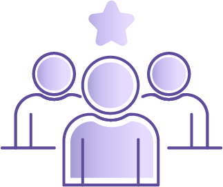 Icon of a group of three leaders.