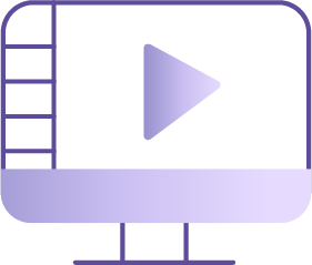 News Matrix screen with video play symbol.