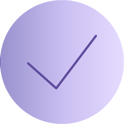 Image of a circle with tick symbol.