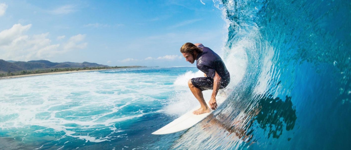 Image of a person surfing
