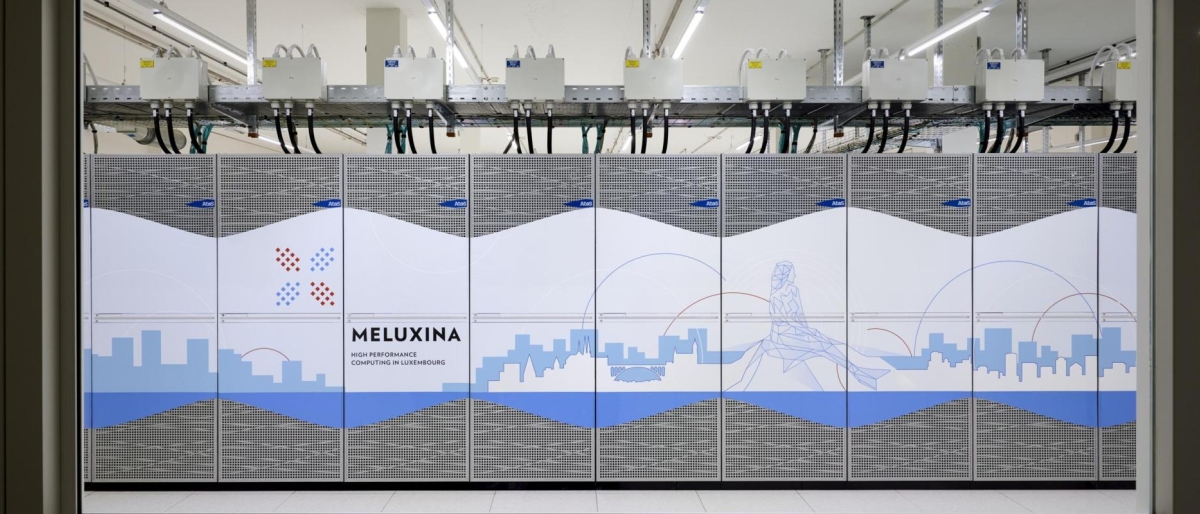 Image of Meluxina high‑performance computing system.