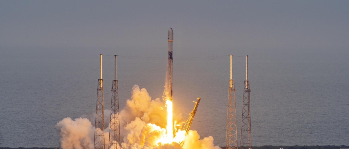 Image of O3b mPOWER satellite launching.