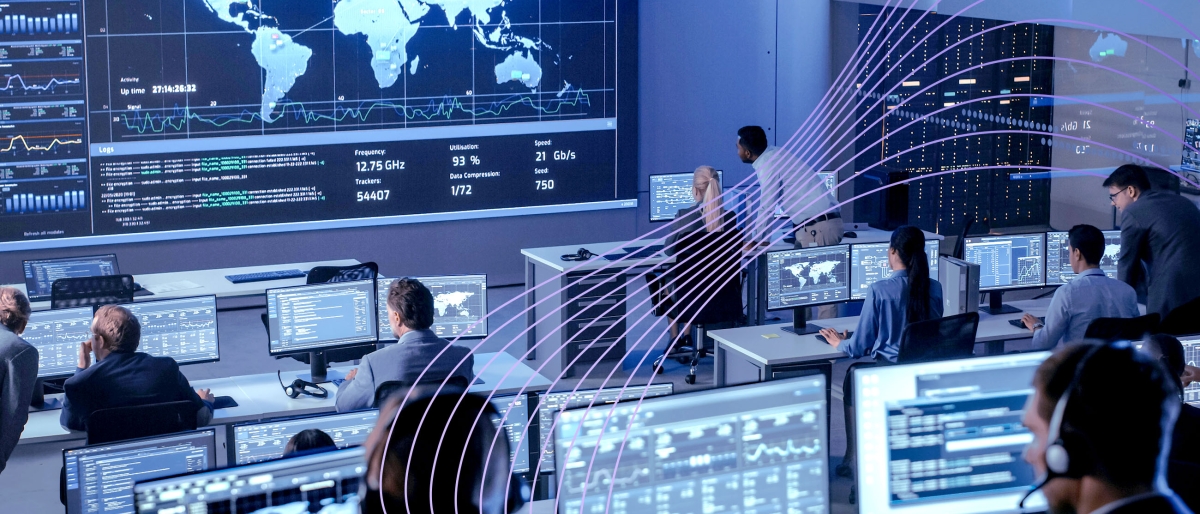 workers in a control room