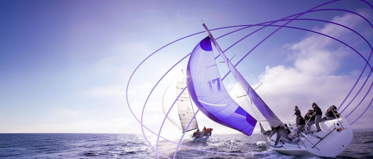 sailboat in competition