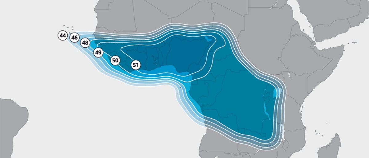 ASTRA 2F East Africa footprint