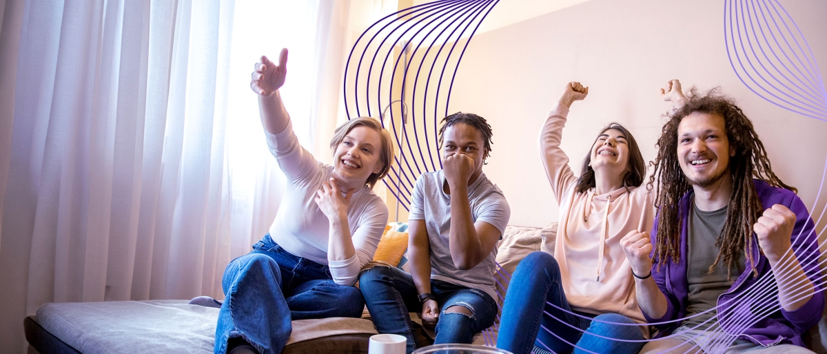 friends watching television