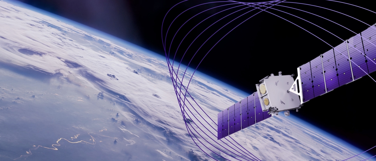 MEO satellite in orbit