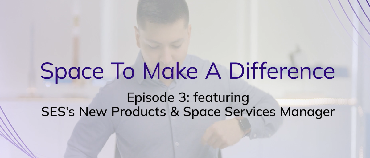 Title card with “Space To Make A Difference – Episode 3” over a blurred workspace scene.