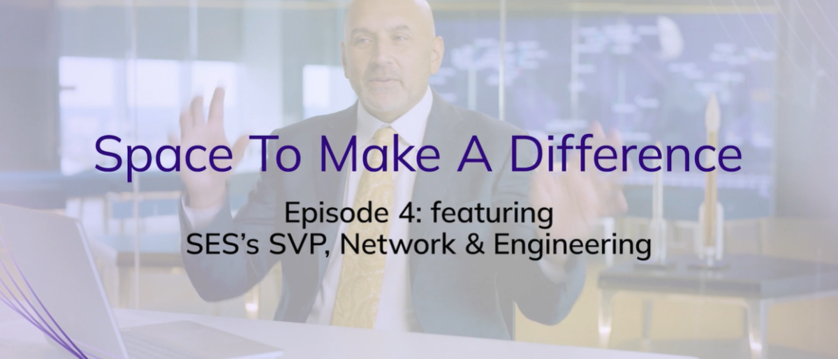 Title card with “Space To Make A Difference – Episode 4” over a blurred office scene.