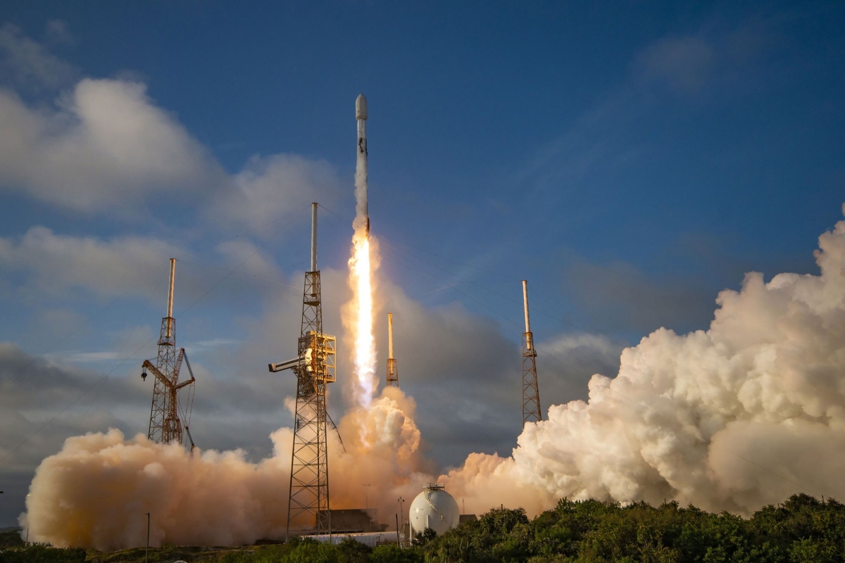 launch of SES satellites from Falcon 9 rocket