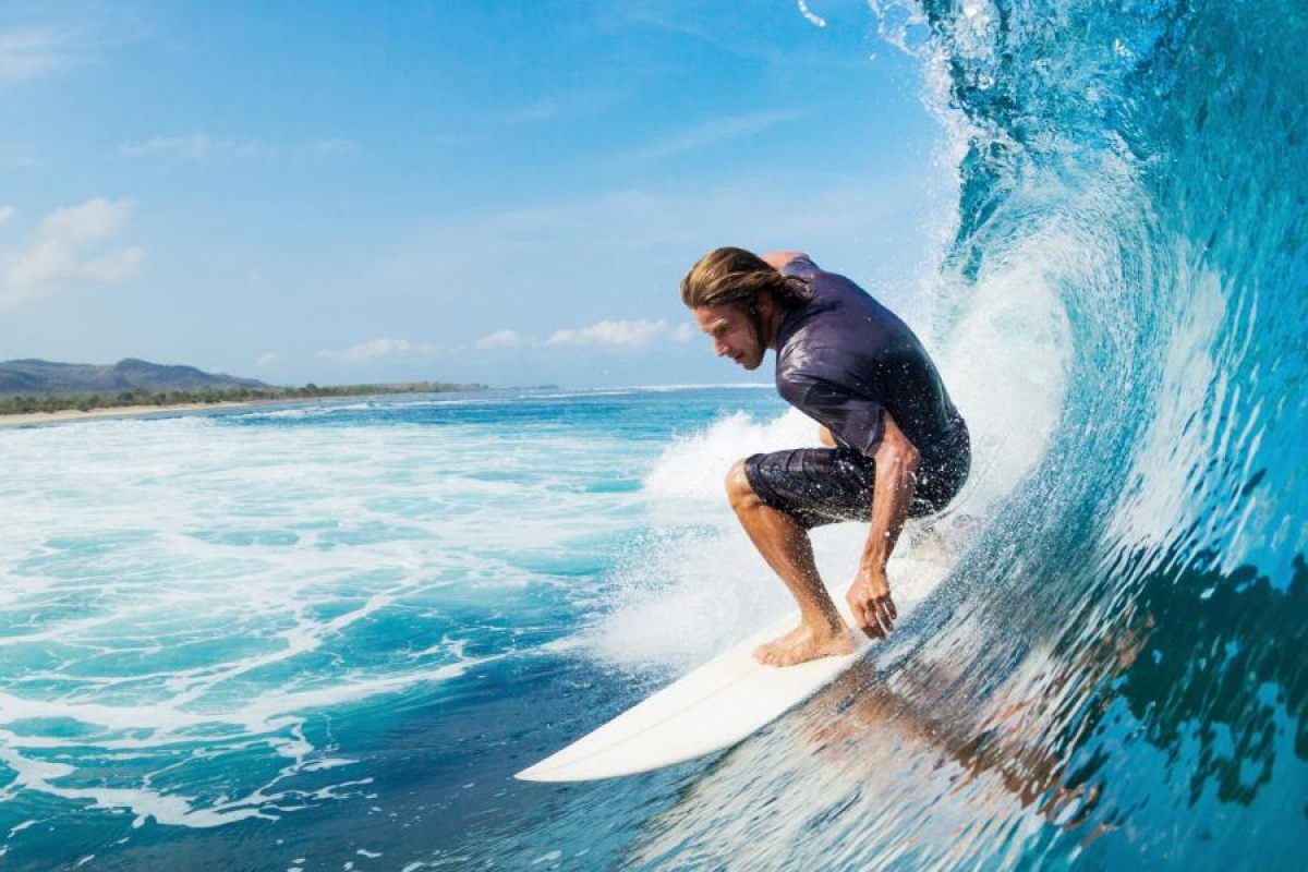 Image of a person surfing