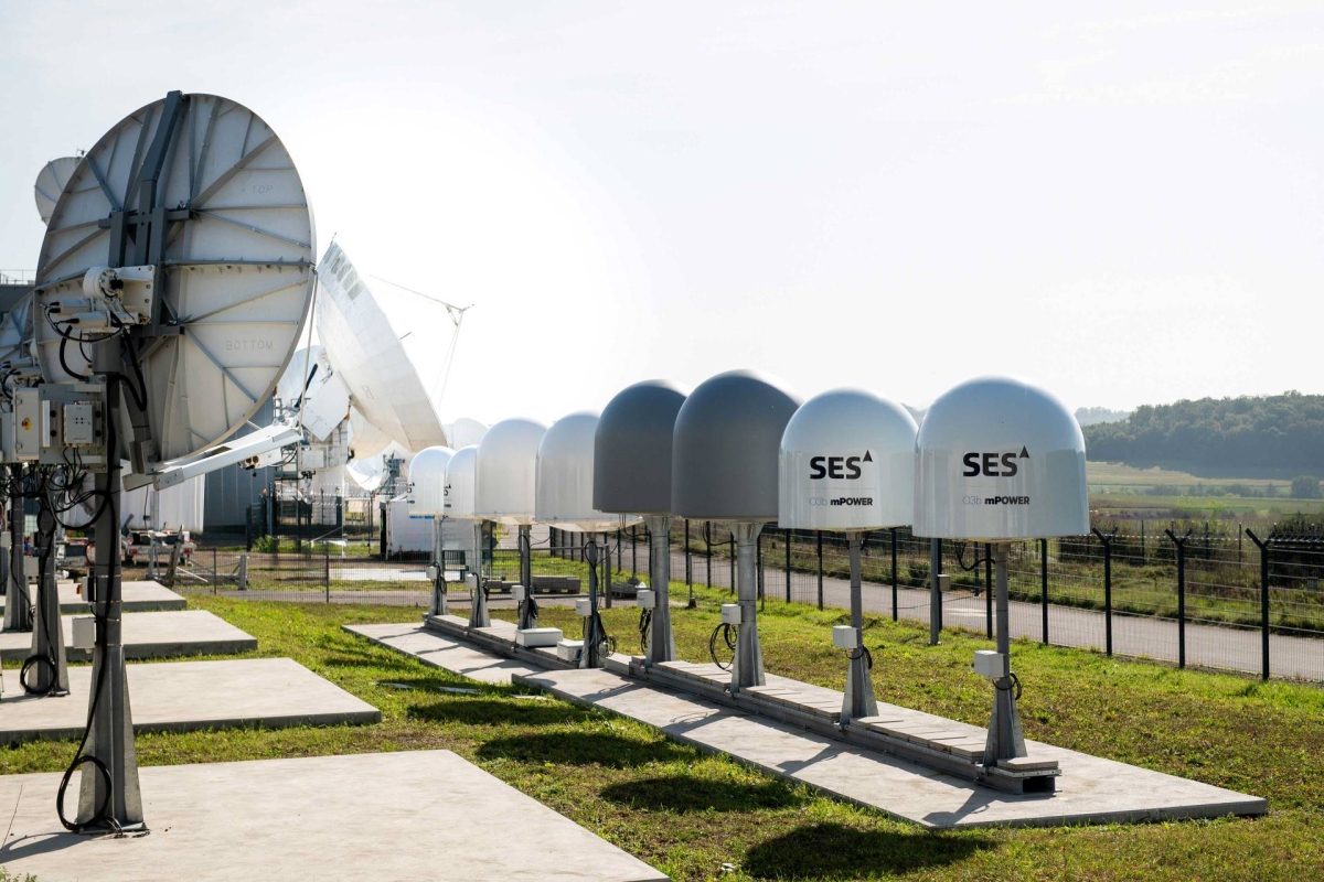 O3b mPOWER antennna field Betzdorf