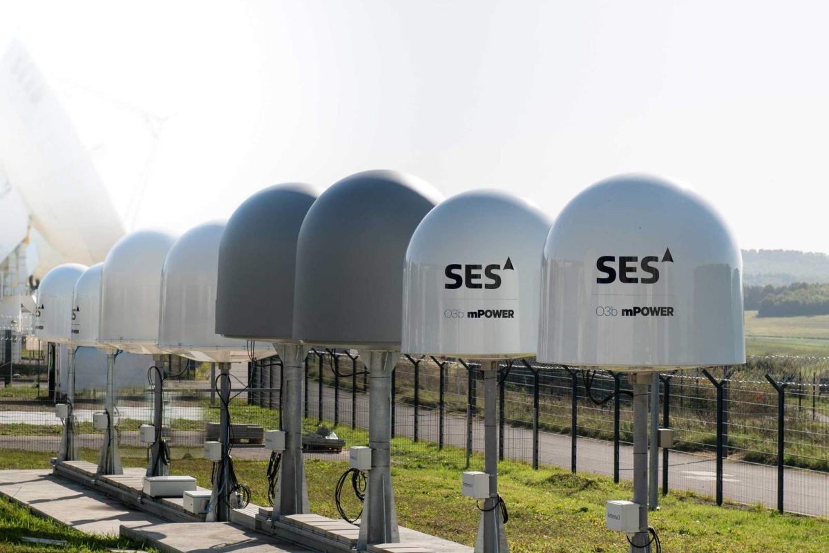 O3b mPOWER antennna field Betzdorf