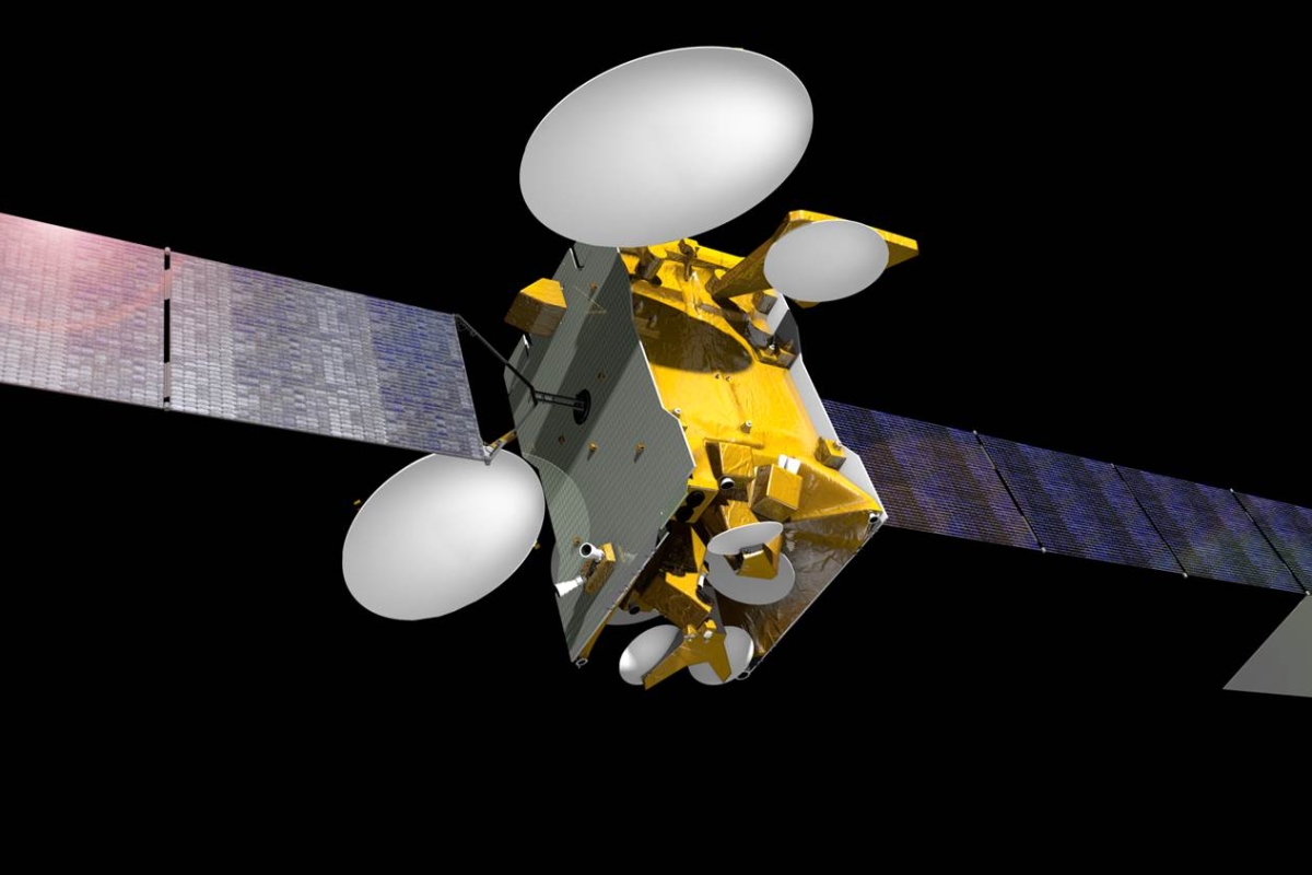 SES-10 3D rendition in space