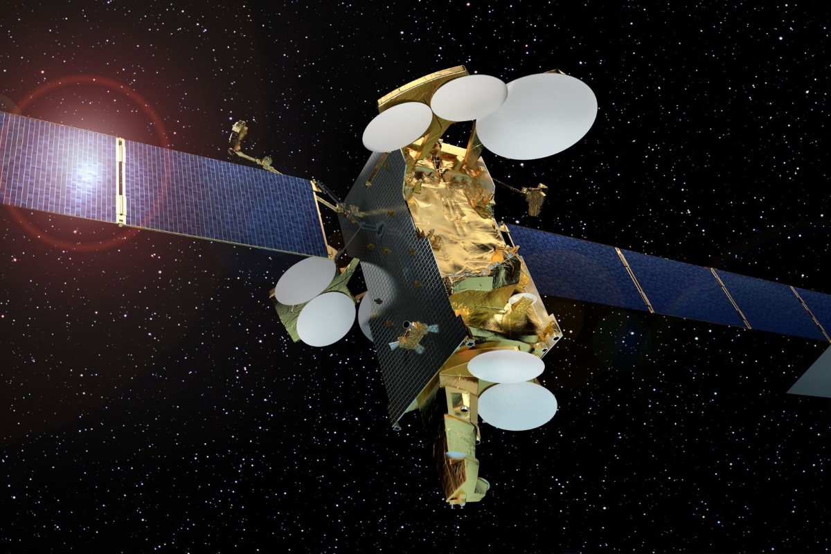 SES-14 3D rendition in space