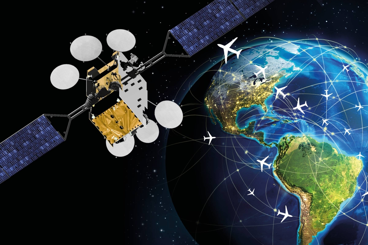 SES-17 3D rendition above Earth