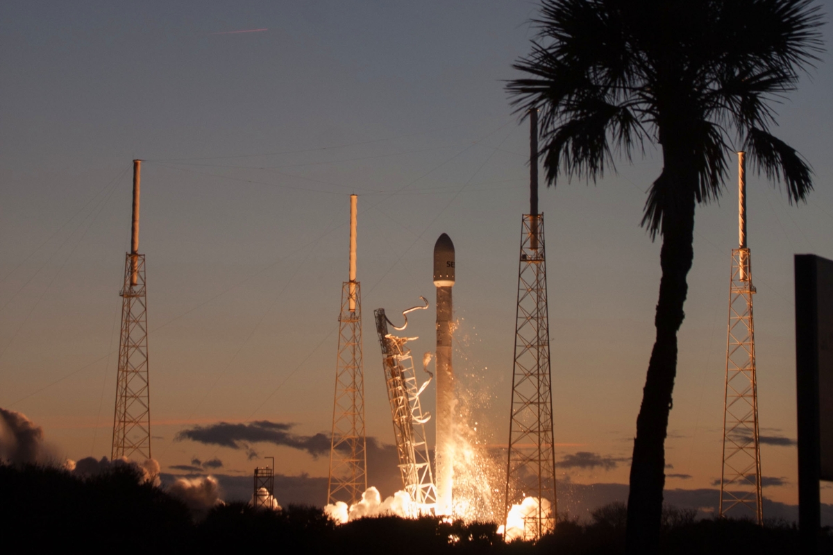 Rocket lift-off - stage separation