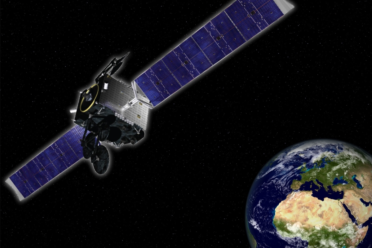 SES-16 3D rendition above Earth