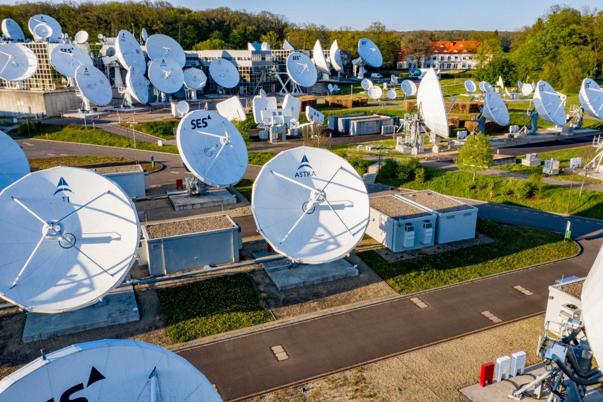 Antenna field in Betzdorf top view