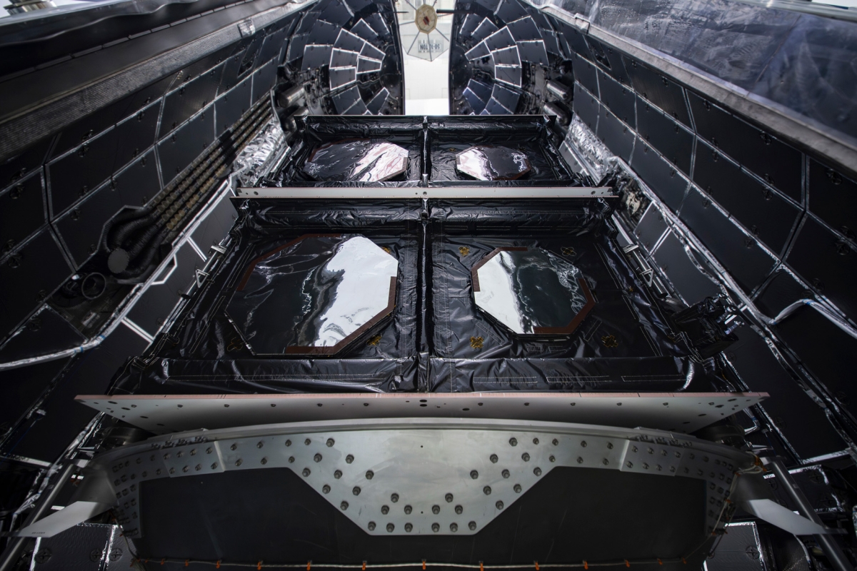 satellites encapsulated in rocket