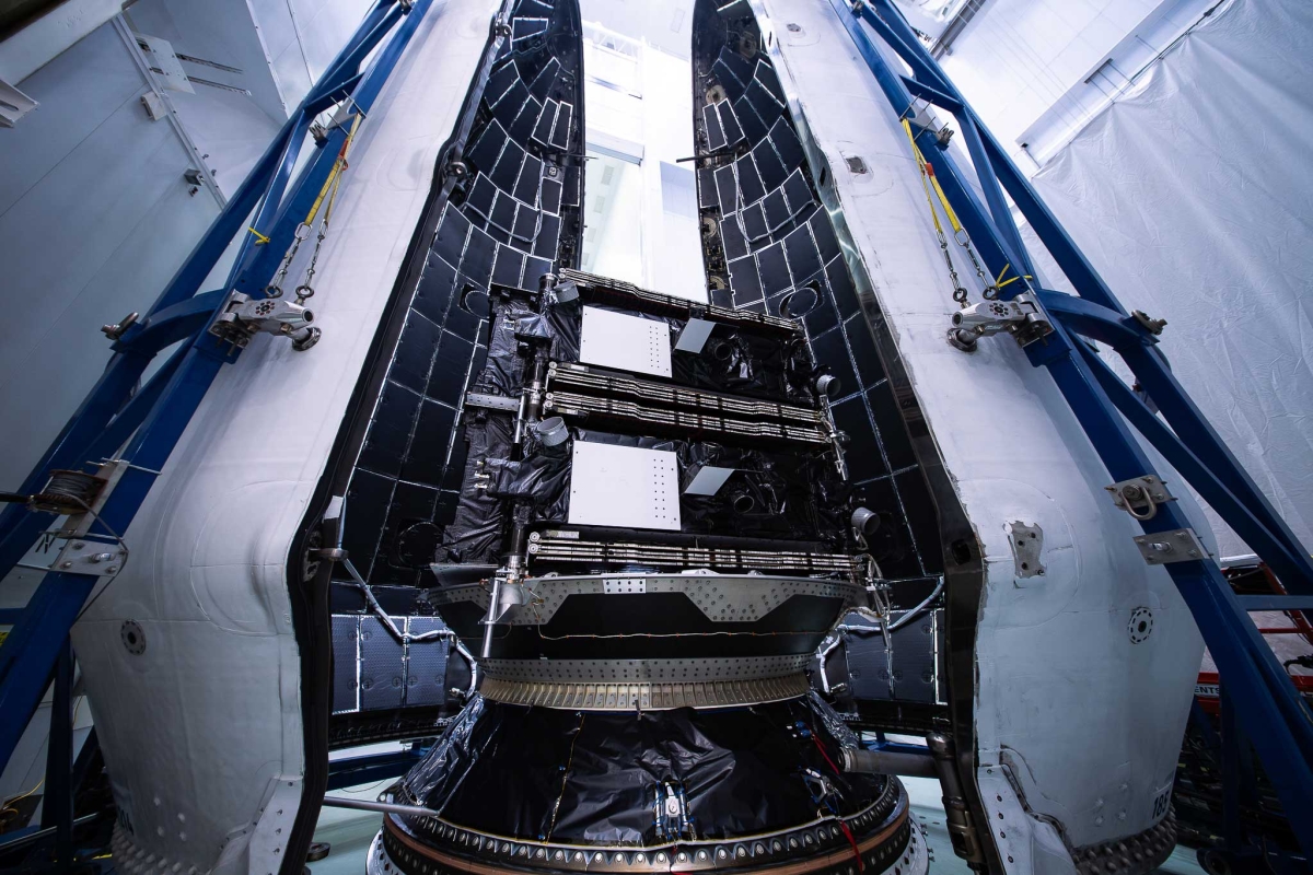 satellites 7 and 8 inside launch vehicle