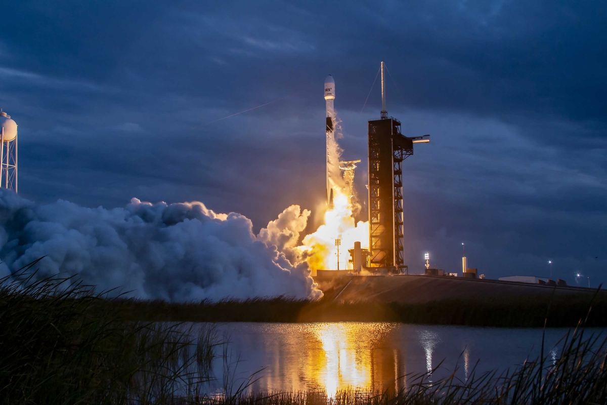 O3b mPOWER satellites 7 and 8 being launched from Falcon 9 rocket