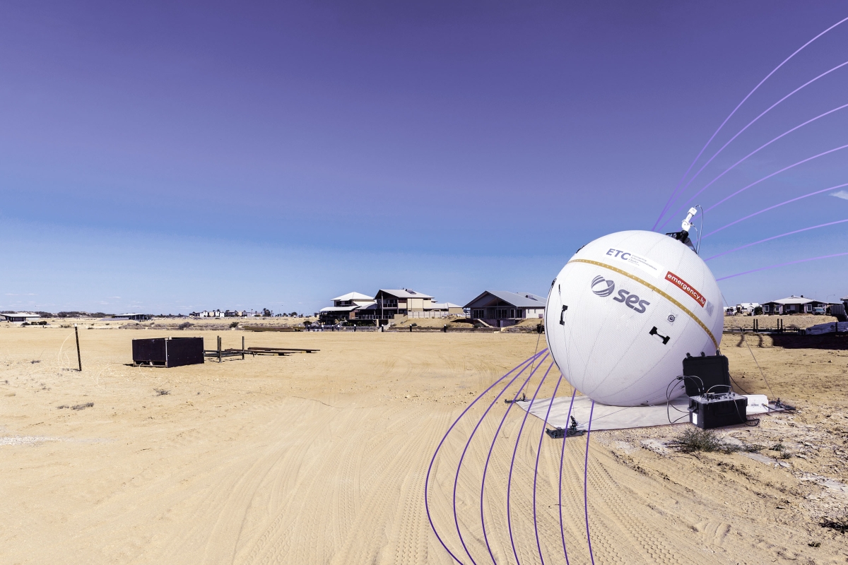mobile satellite reception installation
