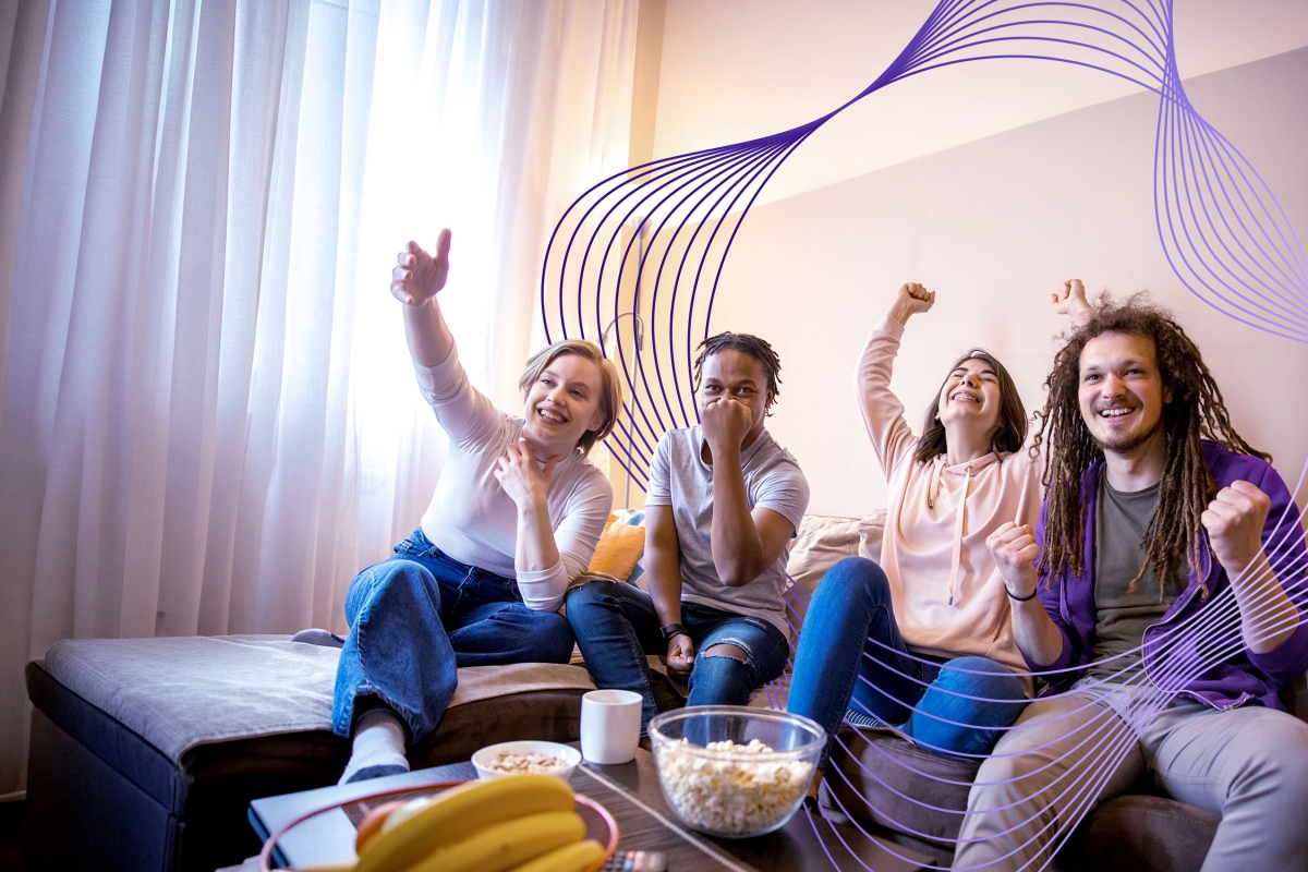 friends watching television