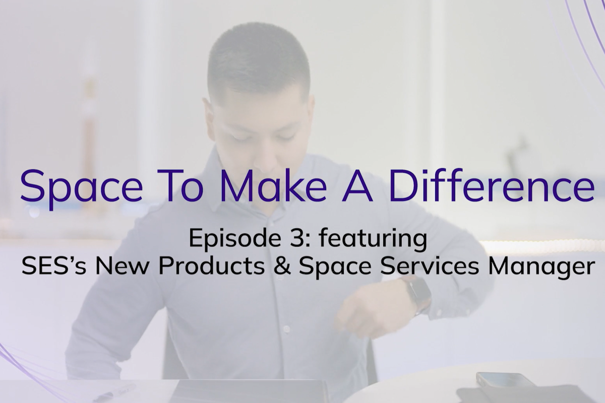 Title card with “Space To Make A Difference – Episode 3” over a blurred workspace scene.