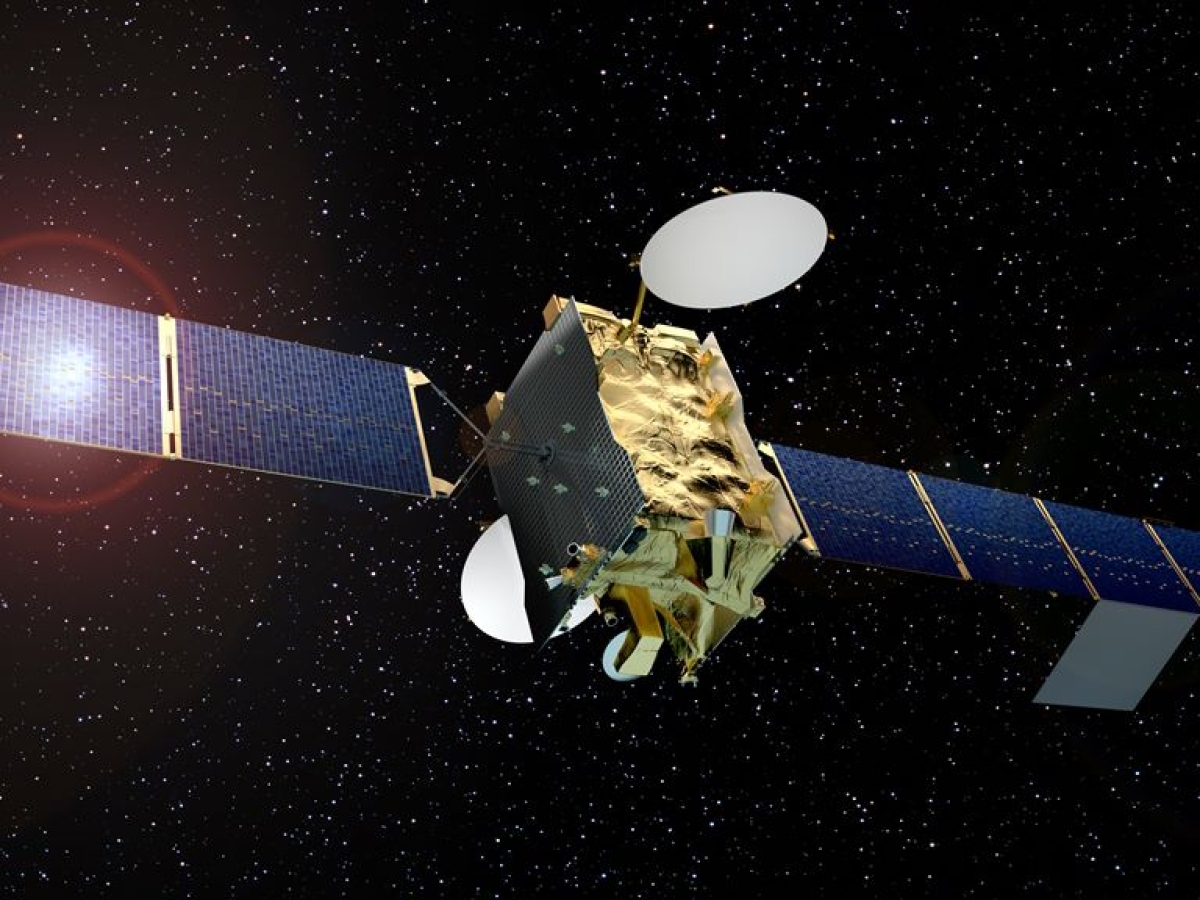 SES-11 3D rendition in space