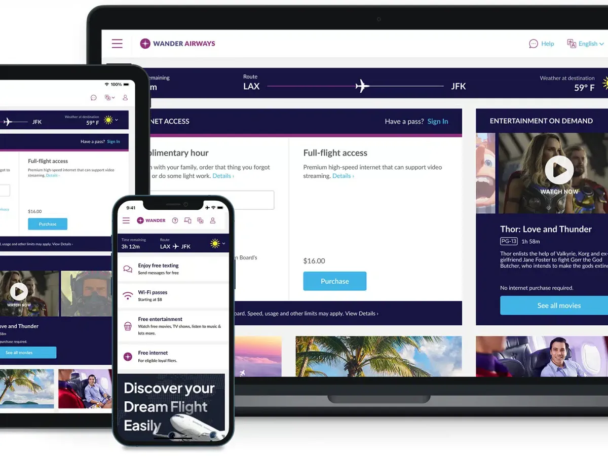 wifi onboard portal on different devices