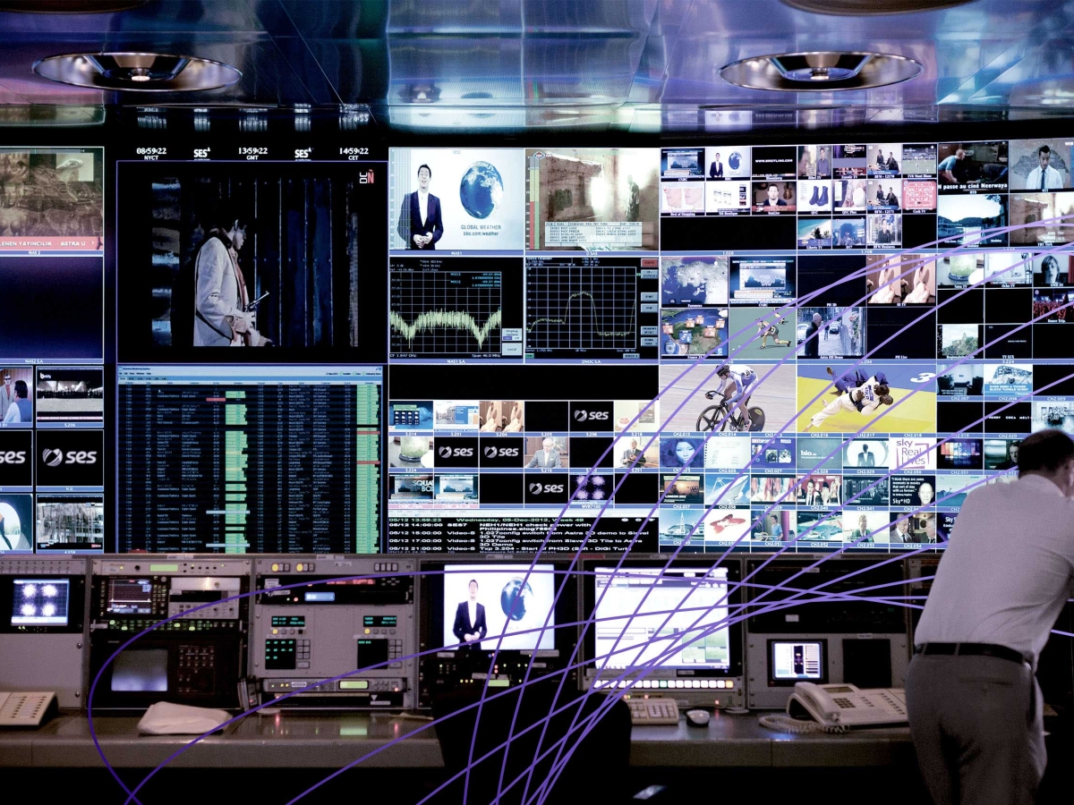 television control room