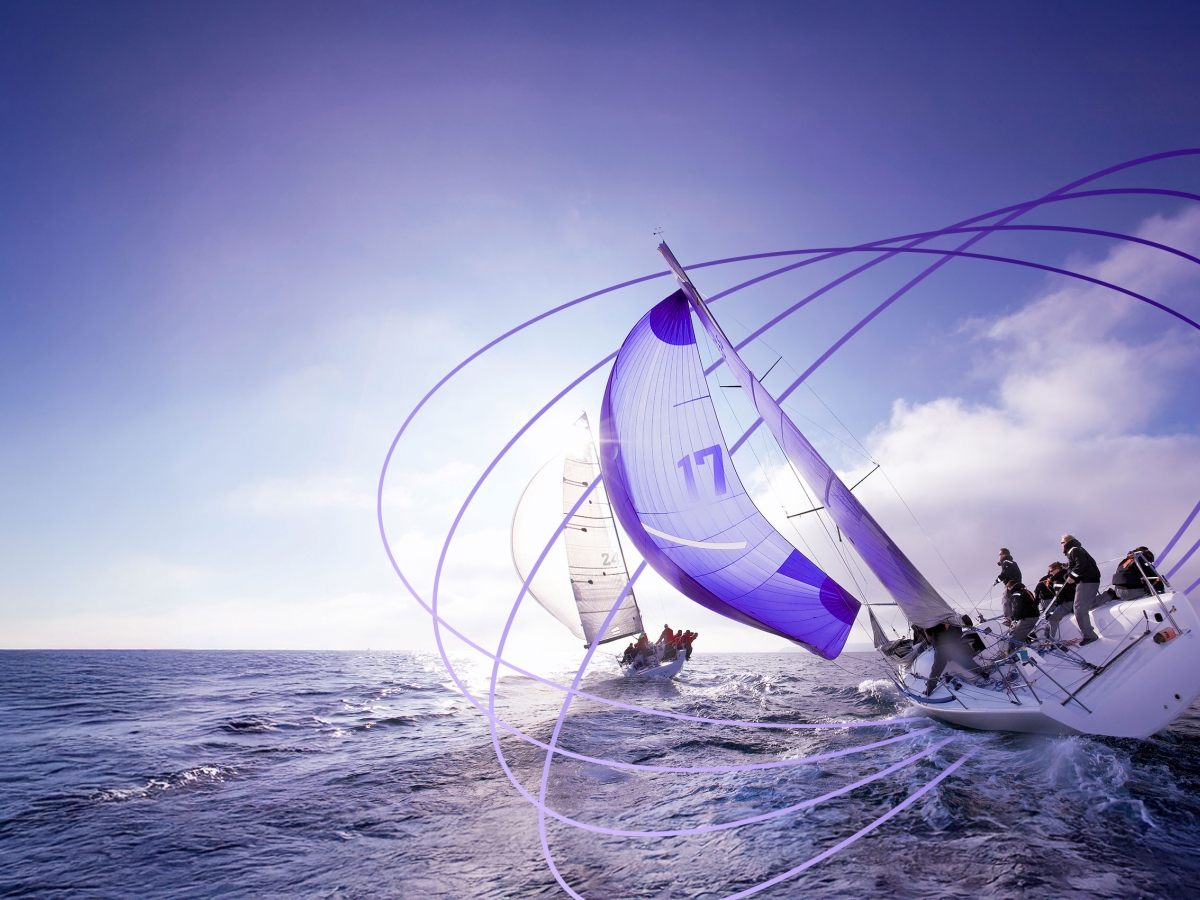 sailboat in competition