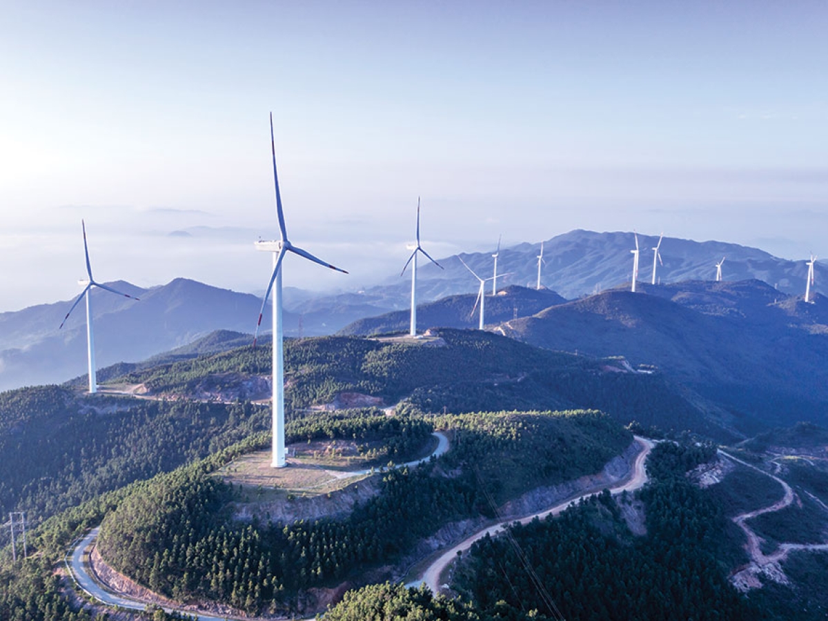 Wind Turbines in Mountains