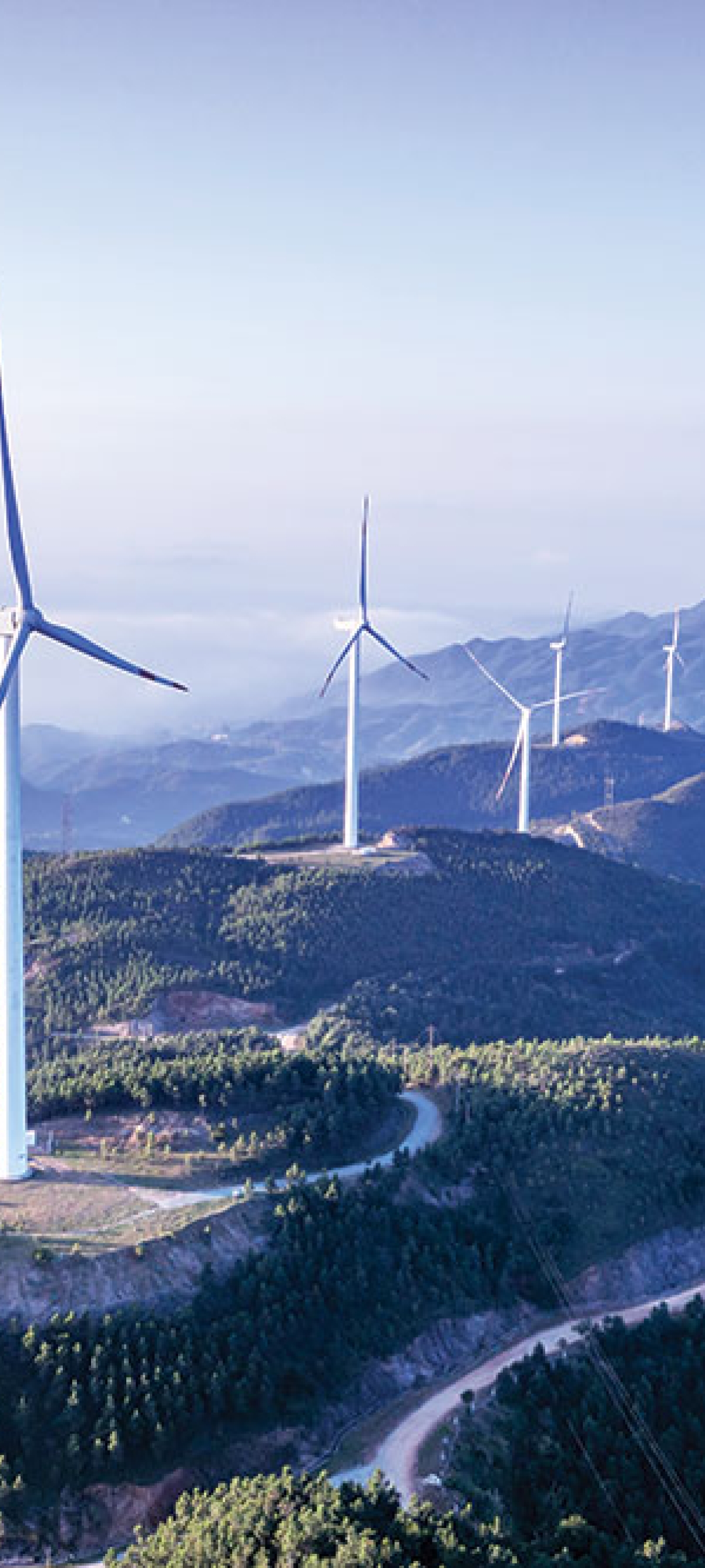 Wind Turbines in Mountains